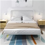 Y-13-135铁艺床（白色）（网格）