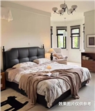 T33-15软包铁艺床（黑黑）